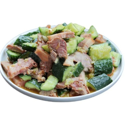 Pork Head Meat Mixed Cucumbers / 猪头肉拌黄瓜