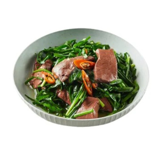 Leeks Braised Pig's Blood / 韭菜猪血
