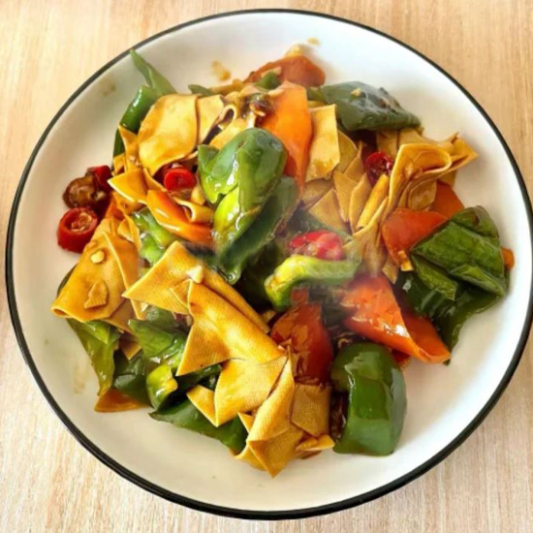 Dried Tofu with Green Pepper (Lunch Special) / 尖椒干豆腐
