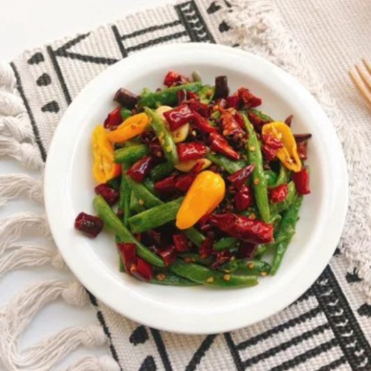 Stir-Fried Spring Beans / 干煸四季豆