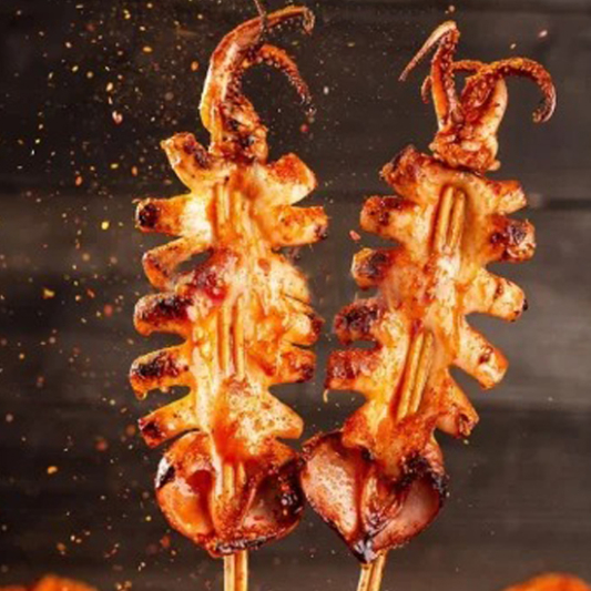 Grilled Fresh Squid with Cumin / 孜然鲜鱿鱼