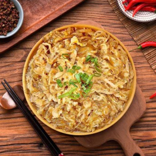 Stir-Fried Pickled Cabbage, Pork & Vermicelli / 酸菜炒粉