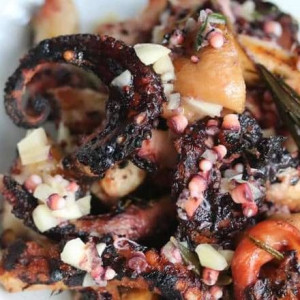 Poulpe grill&eacute; 