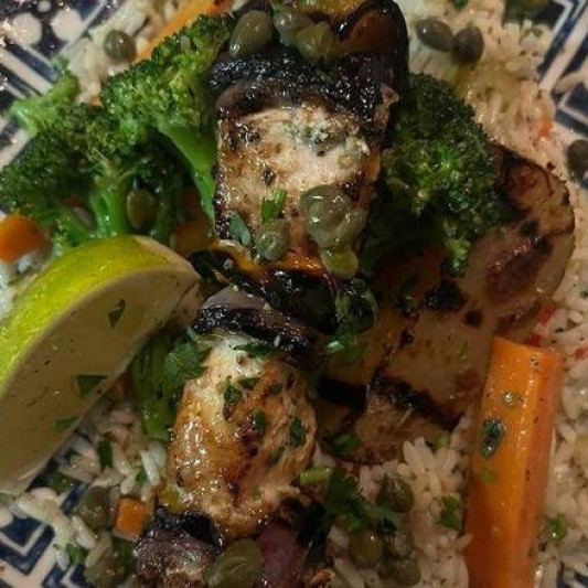 Brochettes de poulet 