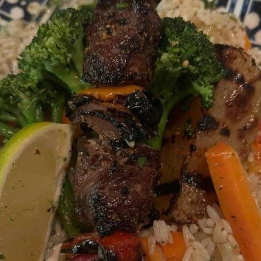 Brochettes de filet mignon