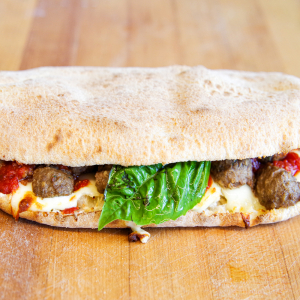 Meatball Panouzzo Sandwich