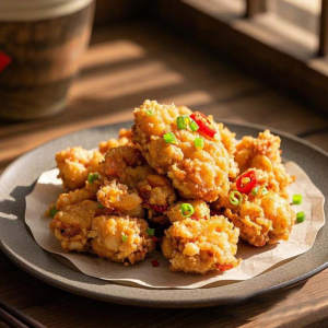 Fried Frog with Salted Egg Yolk