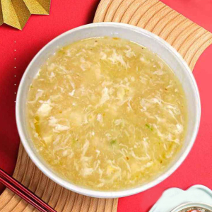 Seafood & Tofu Soup with Bamboo Pith