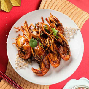 Pan-Fried Prawns with Soy Sauce