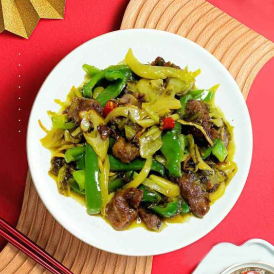 Beef Fillet with Preserved Vegetables