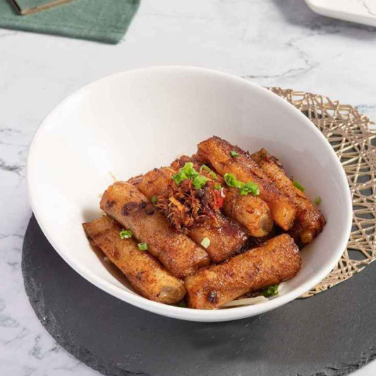 Rice Noodle Roll with XO Sauce