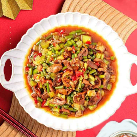 Saut&eacute;ed Gizzard with Ginger & Scallion