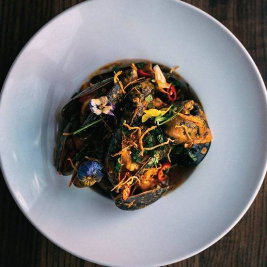 Moules au curry / Curried Mussels