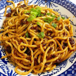 A8. Noodles with Scallion Oil Sauce 葱油拌面