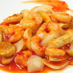 D1. Fried Shrimps with Spicy Sauce 香辣虾