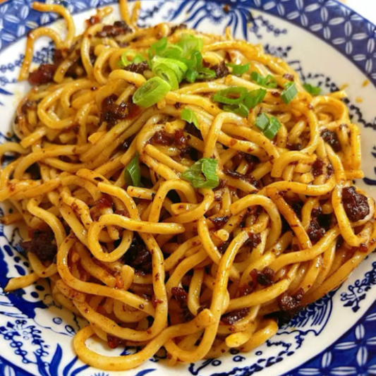 A8. Noodles with Scallion Oil Sauce 葱油拌面
