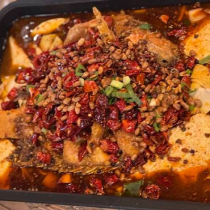 Signature Spicy Grilled Fish with Tofu Pudding (麻辣豆花烤鱼)