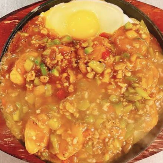 Sizzling Plate Egg Tofu 鐵板星洲玉子豆腐