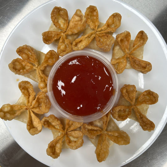 7. Crabmeat Cheese Wontons (8 pcs)