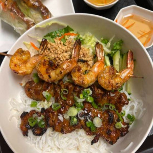 V4. Grilled Pork and Shrimp