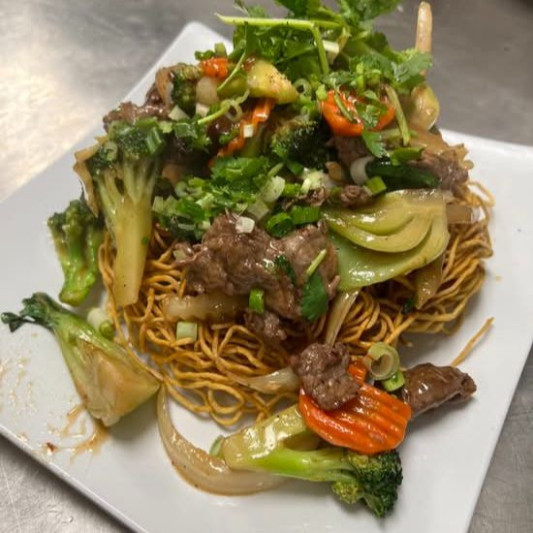 E9. Egg Noodle Crispy Fried