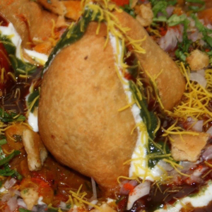 Samosa Chole Chaat