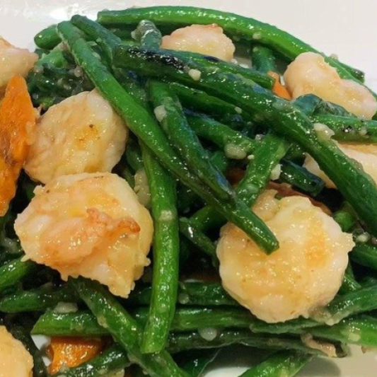 String Bean Prawns 四季豆虾