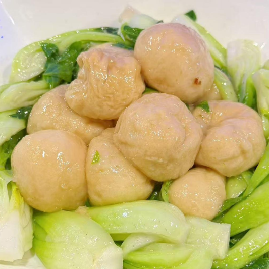 Fried Gluten Choy Sum 油面筋菜心