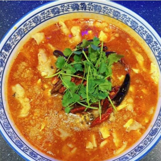 Fish and Soft Tofu in Spicy Gravy 四川豆花鱼