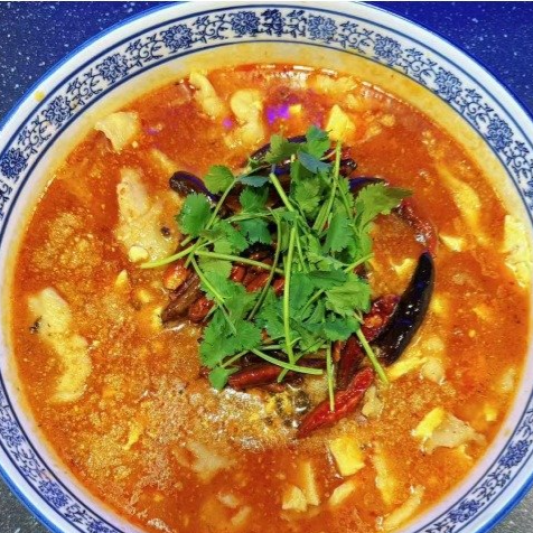 Fish and Soft Tofu in Spicy Gravy 四川豆花鱼