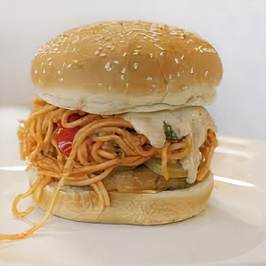 Noodle Aloo Tikki Burger