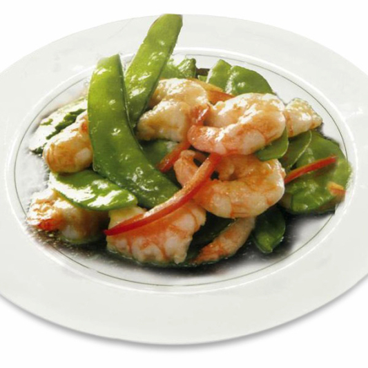 31. Shrimps with Snow Peas