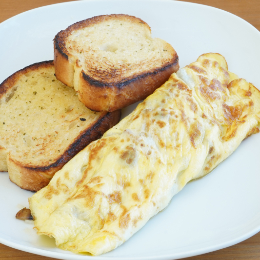 2. Ham & Mushroom Omelet