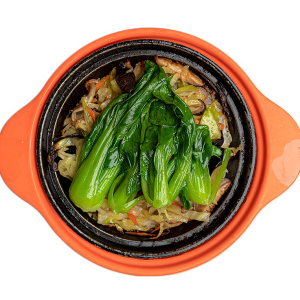 P17. Pork Belly with Preserved Vegetables Rice (Stone Pot)