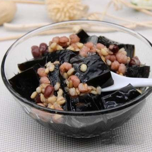 K2. Grass Jelly with Red Bean