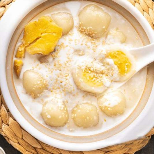 G9. Coconut Sago Soup with Sesame Rice Balls