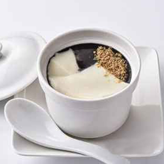 W3. Tofu Pudding with Sesame Dessert