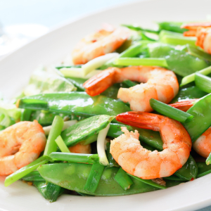 Shrimp with Snow Peas