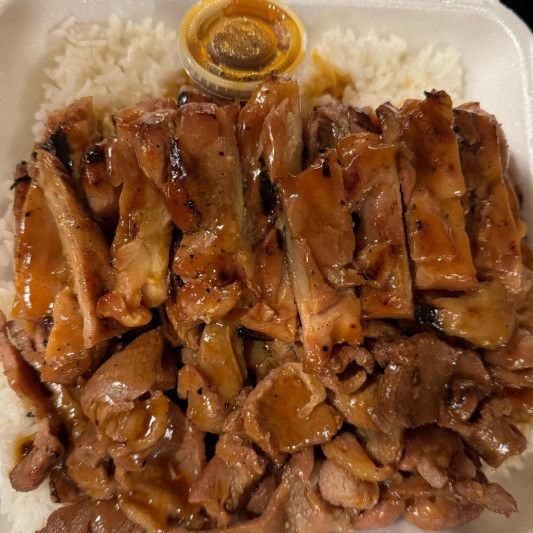 Chicken & Pork Teriyaki Combo
