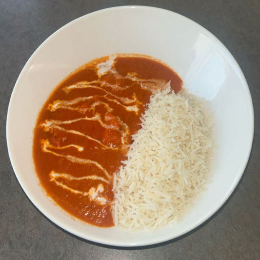 Butter Chicken Rice Bowl