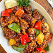 57. Sweet & Sour Pork with Pineapple 菠蘿咕噜肉