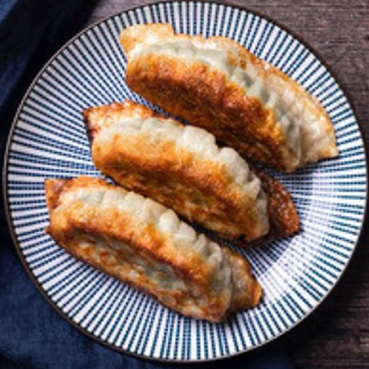 A48. Pan-Fried Vegetable & Pork Dumplings 香煎菜肉鍋贴