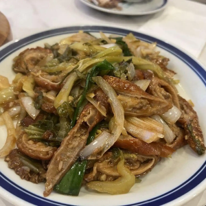 Deep-Fried Pork Intestine with Pickled Mustard Green 酸菜炸大肠