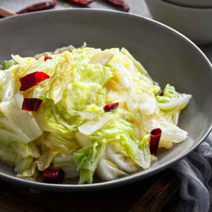 Stir-Fried Hot & Sour Napa Cabbage 醋溜白菜