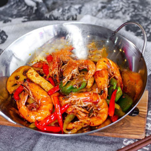 Whole Shrimp with Chili Pot 千锅有头虾