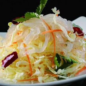 Shredded Cabbage with Jellyfish 海蜇拌白菜丝