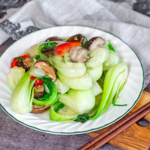 Bok Choy with Black Mushrooms 香菇小白菜