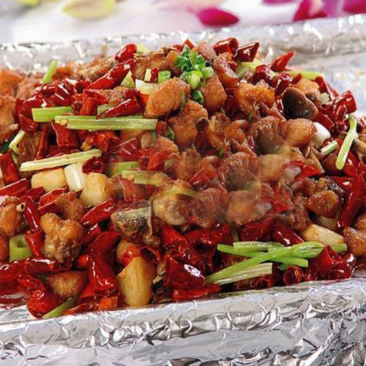 Stir-Fried Diced Chicken with Red Chili (Dinner) 午煸辣子鸡(晚餐)
