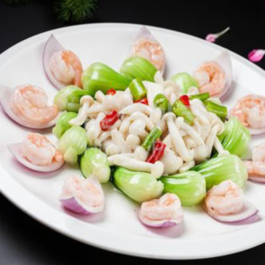 Crab Flavored Mushrooms & Shrimps Lunch Special 蟹味菇虾仁盒饭