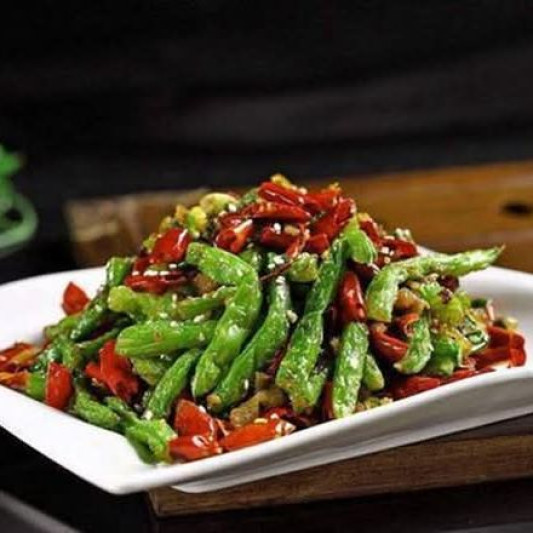 Saut&eacute;ed String Beans (Dinner Menu) 干煸四季豆(晚餐)